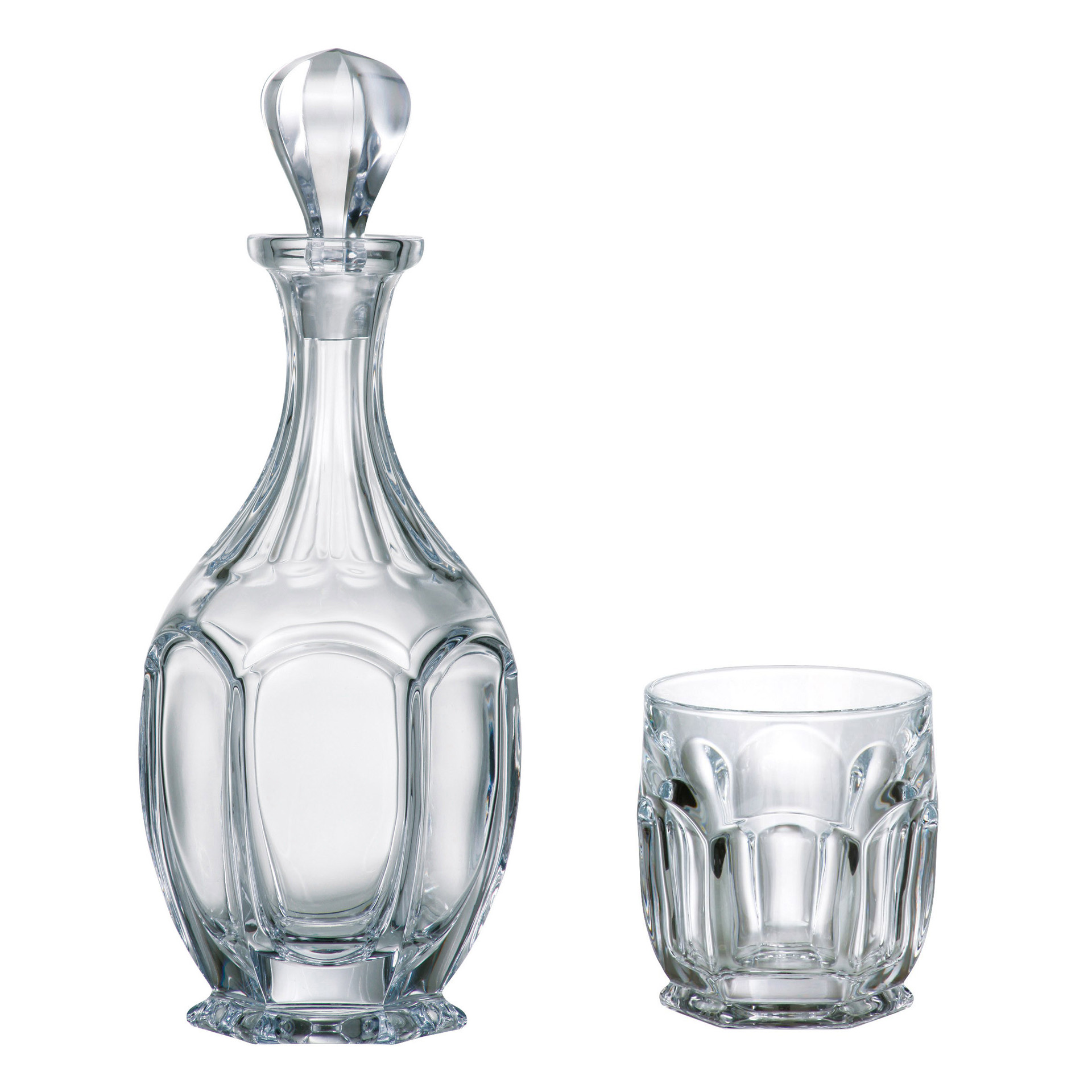 Buy & Send Bohemia Safari Crystal Decanter Set with 6 Safari Glasses